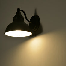 Load image into Gallery viewer, RADIANCE goods 1 Light Textured Black Indoor Wall Sconce 8&quot; Wide
