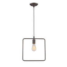 Load image into Gallery viewer, RADIANCE goods Industrial 1 Light Rubbed Bronze Ceiling Pendant 12&quot; Wide
