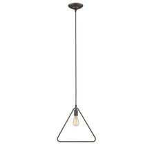 Load image into Gallery viewer, RADIANCE goods Industrial 1 Light Rubbed Bronze Ceiling Pendant 15&quot; Wide
