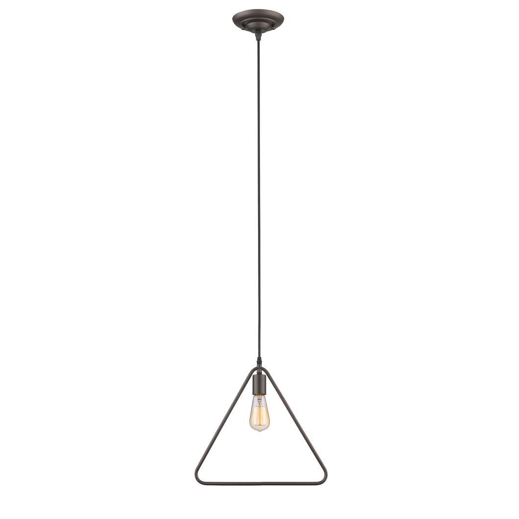 RADIANCE goods Industrial 1 Light Rubbed Bronze Ceiling Pendant 15
