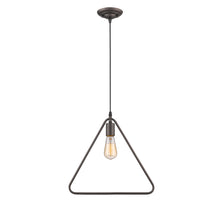 Load image into Gallery viewer, RADIANCE goods Industrial 1 Light Rubbed Bronze Ceiling Pendant 15&quot; Wide
