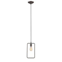 Load image into Gallery viewer, RADIANCE goods Industrial 1 Light Rubbed Bronze Ceiling Pendant 7&quot; Wide
