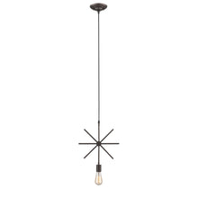 Load image into Gallery viewer, RADIANCE goods Industrial 1 Light Rubbed Bronze Ceiling Pendant 13&quot; Wide
