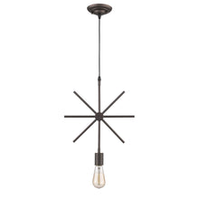 Load image into Gallery viewer, RADIANCE goods Industrial 1 Light Rubbed Bronze Ceiling Pendant 13&quot; Wide
