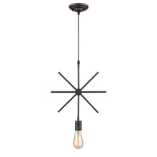 Load image into Gallery viewer, RADIANCE goods Industrial 1 Light Rubbed Bronze Ceiling Pendant 13&quot; Wide
