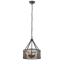 Load image into Gallery viewer, RADIANCE goods Industrial-Style 4 Light Rubbed Bronze Ceiling Pendant 16&quot; Wide
