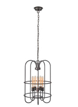 Load image into Gallery viewer, RADIANCE goods Industrial-Style 5 Light Rubbed Bronze Ceiling Pendant 16&quot; Wide
