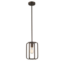 Load image into Gallery viewer, RADIANCE goods Industrial 1 Light Rubbed Bronze Ceiling Pendant 8&quot; Wide

