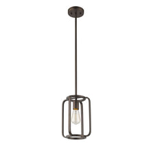 Load image into Gallery viewer, RADIANCE goods Industrial 1 Light Rubbed Bronze Ceiling Pendant 8&quot; Wide
