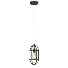 Load image into Gallery viewer, RADIANCE goods Industrial 1 Light Rubbed Bronze Ceiling Pendant 5.5&quot; Wide
