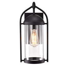 Load image into Gallery viewer, RADIANCE goods 1 Light Textured Black Outdoor Wall Sconce 15&quot; Tall
