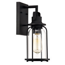 Load image into Gallery viewer, RADIANCE goods 1 Light Textured Black Outdoor Wall Sconce 13&quot; Tall
