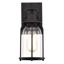 Load image into Gallery viewer, RADIANCE goods 1 Light Textured Black Outdoor Wall Sconce 13&quot; Tall
