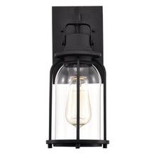 Load image into Gallery viewer, RADIANCE goods 1 Light Textured Black Outdoor Wall Sconce 13&quot; Tall
