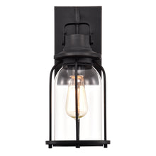 Load image into Gallery viewer, RADIANCE goods 1 Light Textured Black Outdoor Wall Sconce 15&quot; Tall
