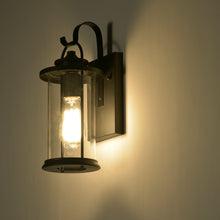 Load image into Gallery viewer, RADIANCE goods 1 Light Textured Black Outdoor Wall Sconce 13&quot; Tall
