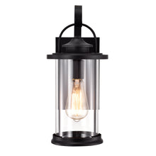 Load image into Gallery viewer, RADIANCE goods 1 Light Textured Black Outdoor Wall Sconce 15&quot; Tall
