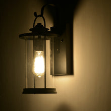 Load image into Gallery viewer, RADIANCE goods 1 Light Textured Black Outdoor Wall Sconce 15&quot; Tall
