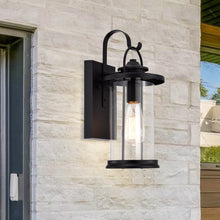Load image into Gallery viewer, RADIANCE goods 1 Light Textured Black Outdoor Wall Sconce 15&quot; Tall
