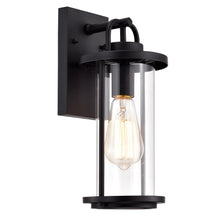Load image into Gallery viewer, RADIANCE goods 1 Light Textured Black Outdoor Wall Sconce 13&quot; Tall
