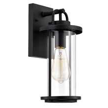 Load image into Gallery viewer, RADIANCE goods 1 Light Textured Black Outdoor Wall Sconce 13&quot; Tall
