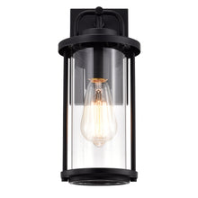 Load image into Gallery viewer, RADIANCE goods 1 Light Textured Black Outdoor Wall Sconce 13&quot; Tall
