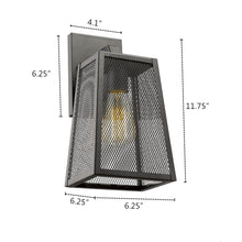 Load image into Gallery viewer, RADIANCE goods 1 Light Textured Black Outdoor Wall Sconce 12&quot; Tall
