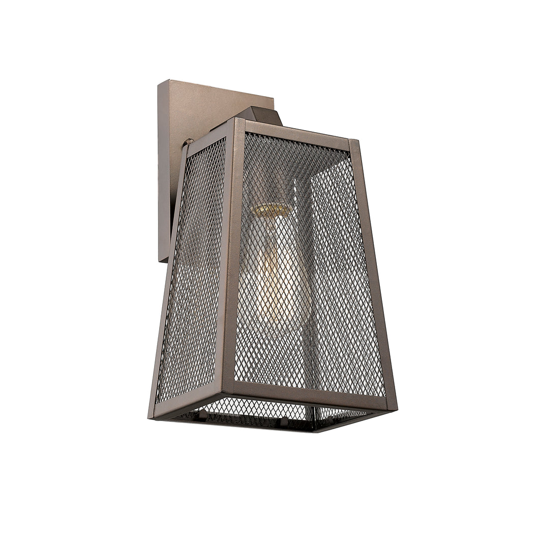RADIANCE goods 1 Light Rubbed Bronze Outdoor Wall Sconce 12