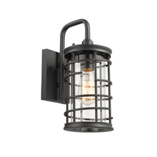 Load image into Gallery viewer, RADIANCE goods 1 Light Textured Black Outdoor Wall Sconce 13&quot; Tall

