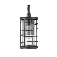 Load image into Gallery viewer, RADIANCE goods 1 Light Textured Black Outdoor Wall Sconce 13&quot; Tall

