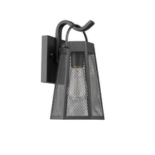 Load image into Gallery viewer, RADIANCE goods 1 Light Textured Black Outdoor Wall Sconce 12&quot; Tall
