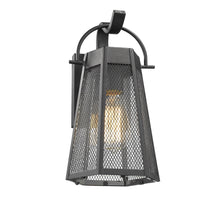 Load image into Gallery viewer, RADIANCE goods 1 Light Textured Black Outdoor Wall Sconce 12&quot; Tall
