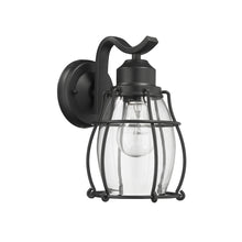 Load image into Gallery viewer, RADIANCE goods 1 Light Textured Black Outdoor Wall Sconce 10&quot; Tall
