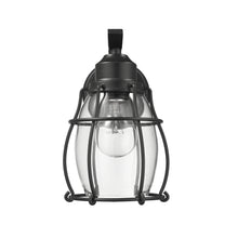 Load image into Gallery viewer, RADIANCE goods 1 Light Textured Black Outdoor Wall Sconce 10&quot; Tall
