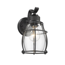 Load image into Gallery viewer, RADIANCE goods 1 Light Textured Black Outdoor Wall Sconce 10&quot; Tall
