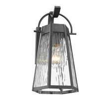 Load image into Gallery viewer, RADIANCE goods 1 Light Textured Black Outdoor Wall Sconce 12&quot; Tall
