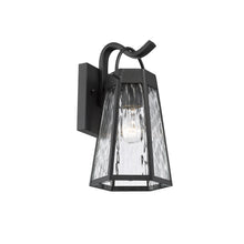Load image into Gallery viewer, RADIANCE goods 1 Light Textured Black Outdoor Wall Sconce 12&quot; Tall

