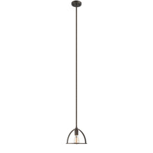 Load image into Gallery viewer, RADIANCE goods Industrial 1 Light Rubbed Bronze Ceiling Pendant 9&quot; Wide
