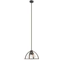 Load image into Gallery viewer, RADIANCE goods Industrial 3 Light Rubbed Bronze Ceiling Pendant 16&quot; Wide
