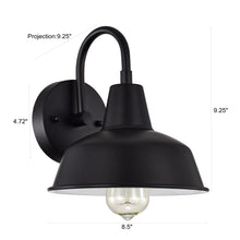 Load image into Gallery viewer, RADIANCE goods 1 Light Textured Black Indoor Wall Sconce 9&quot;
