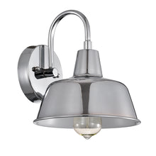 Load image into Gallery viewer, RADIANCE goods 1 Light Chrome Indoor Wall Sconce 9&quot; Wide
