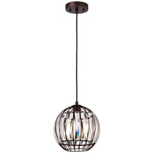 Load image into Gallery viewer, RADIANCE goods Transitional 1 Light Oil Rubbed Bronze Ceiling Pendant 9&quot; Wide
