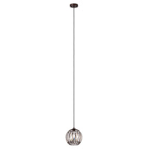 Load image into Gallery viewer, RADIANCE goods Transitional 1 Light Oil Rubbed Bronze Ceiling Pendant 9&quot; Wide
