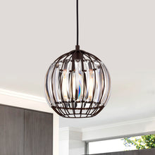 Load image into Gallery viewer, RADIANCE goods Transitional 1 Light Oil Rubbed Bronze Ceiling Pendant 9&quot; Wide
