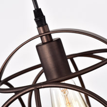 Load image into Gallery viewer, RADIANCE goods Industrial 1 Light Oil Rubbed Bronze Ceiling Pendant 10&quot; Wide
