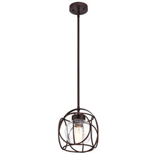 Load image into Gallery viewer, RADIANCE goods Transitional 1 Light Oil Rubbed Bronze Ceiling Pendant 10&quot; Wide
