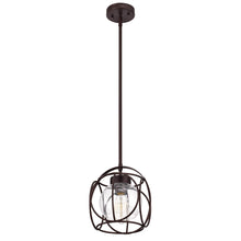 Load image into Gallery viewer, RADIANCE goods Transitional 1 Light Oil Rubbed Bronze Ceiling Pendant 10&quot; Wide
