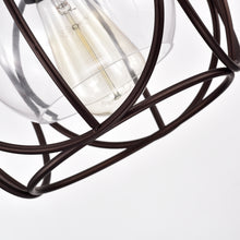 Load image into Gallery viewer, RADIANCE goods Transitional 1 Light Oil Rubbed Bronze Ceiling Pendant 10&quot; Wide
