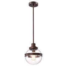 Load image into Gallery viewer, RADIANCE goods Transitional 1 Light Oil Rubbed Bronze Ceiling Pendant 9&quot; Wide
