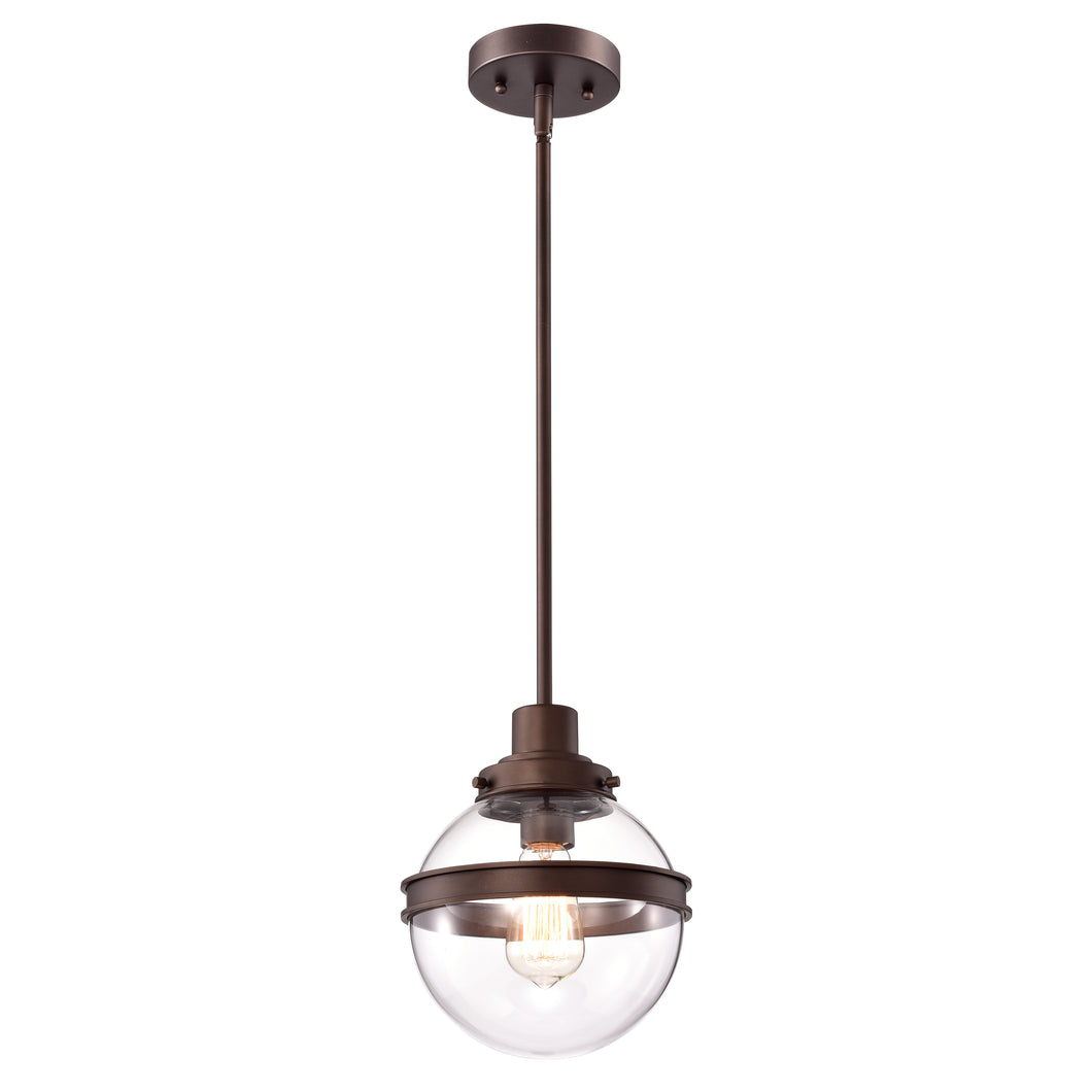 RADIANCE goods Transitional 1 Light Oil Rubbed Bronze Ceiling Pendant 9
